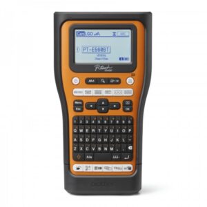 brother pt e560btvp rotuladora electronica bluetooth con conexion a pc pantalla lcd ancho max. de cinta 18mm color negro/naranja