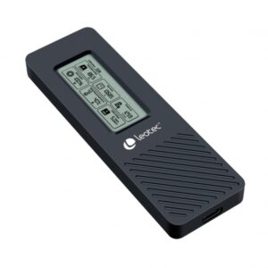leotec caja externa para disco ssd m.2 nvme usb 3.2 gen 2 panel lcd type c 10gbps