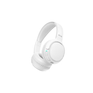 spc heron 2 studio auriculares bluetooth 5.4 conexion dual autonomia hasta 50h diseño ajustable y plegable control en auricular color blanco