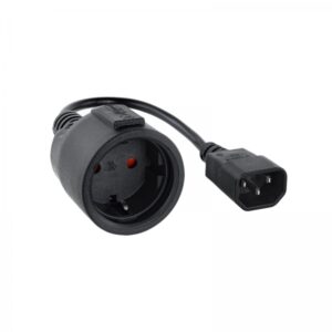nanocable cable adaptador de corriente para sais c14/m a cee7/h 16a 0.5m color negro