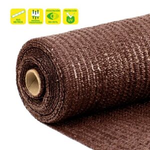 sungarden malla de sombreo 4x5m color marron