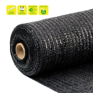 sungarden malla de sombreo 1.5x50m color negro