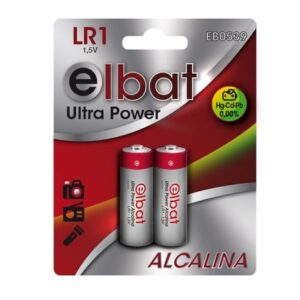 elbat pack 2 pilas alcalinas lr1 color varios