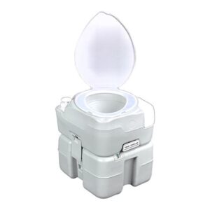 muvip inodoro quimico portatil 20 litros diagonal con nivel color blanco