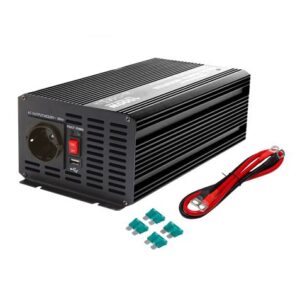 elbat convertidor de corriente onda pura 1000w color negro