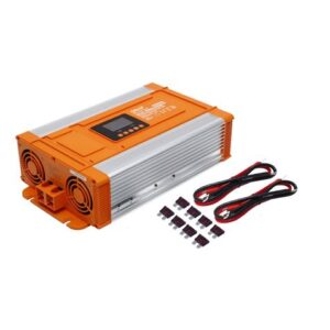 elbat convertidor de corriente onda pura con pantalla lcd 2000w color varios