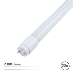 elbat tubo led cristal 22w 150cm luz blanca color blanco