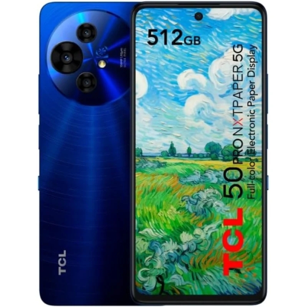 tcl 50 pro nxtpaper 5g smartphone pantalla 6.78" 8gb 512gb camara 108mp bateria 5010mah color azul