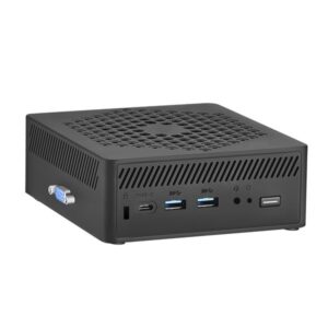 leotec mini ordenador intel i3 1215u 8gb 256gb bluetooth, usb 3.0, usb c, hdmi, vga, rj 45, audio sistema de seguridad kensington