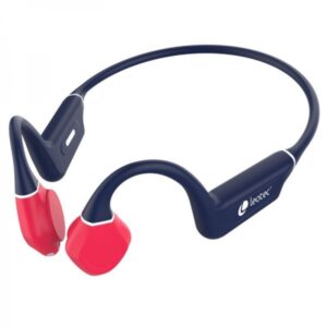 leotec kuri auriculares deportivos de conduccion osea bluetooth 5.4 autonomia hasta 12h bateria de 180mah resistencia ipx5 color azul/rojo