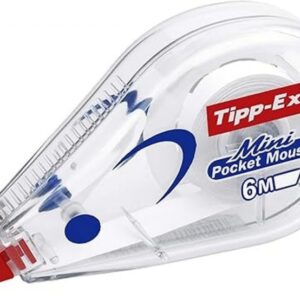 tipp ex mini pocket mouse cinta correctora 5mm x 6m escritura instantanea carcasa transparente