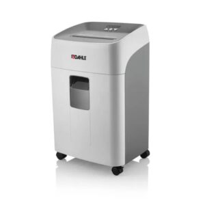 dahle deskside 404p destructora de papel manual corte en particulas p 4 destruye hasta 21 hojas capacidad de la papelera 40l ruedas giratorias color gris