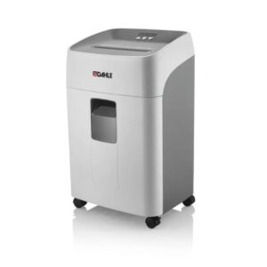 dahle deskside 504p destructora de papel manual microcorte p 5 destruye hasta 15 hojas capacidad de la papelera 40l ruedas giratorias color gris
