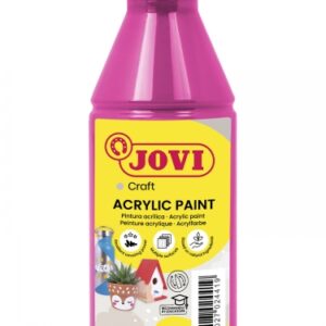 jovi jovidecor acryl pintura acrilica satinada alto poder cubriente facil aplicacion multiusos resistente al agua y jabon color rosa