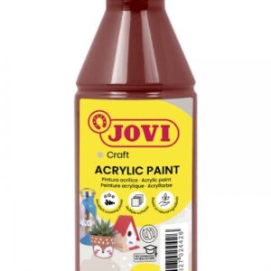 jovi jovidecor acryl pintura acrilica satinada alto poder cubriente facil aplicacion resistente al agua y jabon color marrón