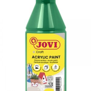 jovi jovidecor acryl pintura acrilica acabado satinado alto poder cubriente facil aplicacion multiusos resistente al agua y jabon color verde