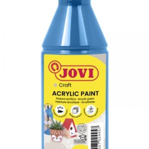 jovi jovidecor acryl pintura acrilica base agua acabado satinado alto poder cubriente aplicacion versatil resistente al agua y jabon color azul