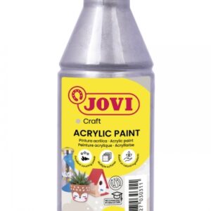 jovi jovidecor acryl pintura acrilica satinada alto poder cubriente facil aplicacion resistente al agua y jabon color gris