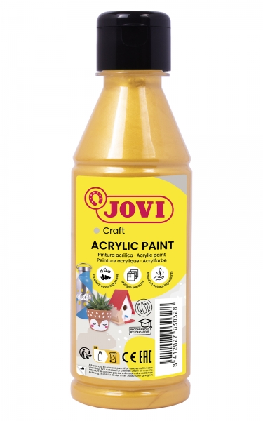 jovi jovidecor acryl pintura acrilica satinada pintura acrilica base agua acabado satinado alto poder cubriente aplicable en cualquier superficie color naranja