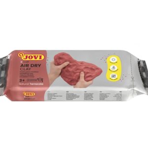 jovi air dry pasta para modelar 250gr endurecible al aire tacto fresco facil de moldear multi superficie secado en 24h acabado fino color terracota