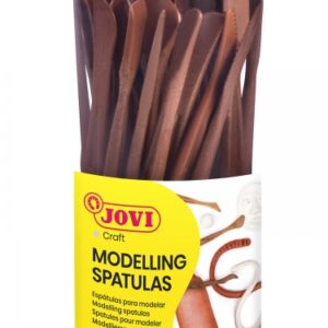 jovi bote de 45 modeladores de plastico 5 modelos herramientas para arcilla, barro y plastilina accesorios para modelar 9 unidades por modelo color marrón