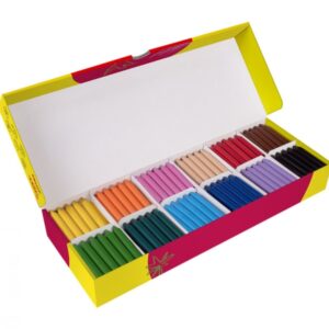 jovi jumbo caja de 300 ceras deslizan bien faciles de afilar desarrollan motricidad fina no manchan, no huelen, no se rompen colores surtidos