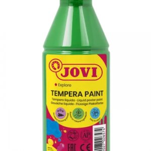 jovi tempera paint tempera liquida 250ml base agua lista para usar alto poder cubriente secado rapido excelente fluidez adherencia en multiples superficies color verde