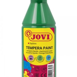 jovi tempera paint tempera liquida 250ml base agua lista para usar alto poder cubriente secado rapido excelente fluidez adherencia en multiples superficies color verde oscuro