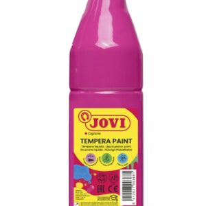 jovi tempera paint tempera liquida 500ml base agua lista para usar alto poder cubriente secado rapido excelente fluidez adherencia en multiples superficies color magenta