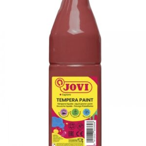 jovi tempera paint tempera liquida 500ml base agua lista para usar alto poder cubriente secado rapido excelente fluidez adherencia en multiples superficies color marron
