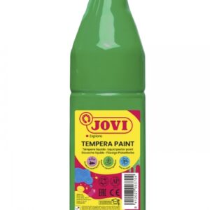 jovi tempera paint tempera liquida 500ml base agua lista para usar alto poder cubriente secado rapido excelente fluidez adherencia en multiples superficies color verde