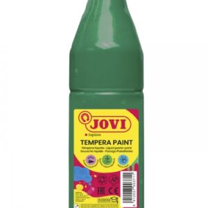 jovi tempera paint tempera liquida 500ml base agua lista para usar alto poder cubriente secado rapido excelente fluidez adherencia en multiples superficies color verde oscuro