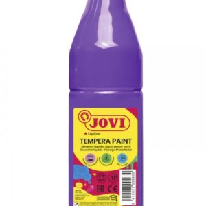 jovi tempera paint tempera liquida 500ml base agua lista para usar alto poder cubriente secado rapido excelente fluidez adherencia en multiples superficies color violeta
