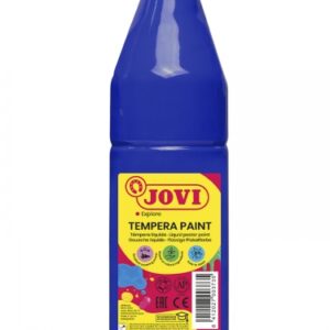 jovi tempera paint tempera liquida 500ml base agua lista para usar alto poder cubriente secado rapido excelente fluidez adherencia en multiples superficies color azul oscuro