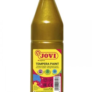 jovi tempera paint tempera liquida 500ml base agua lista para usar alto poder cubriente secado rapido excelente fluidez adherencia en multiples superficies color oro