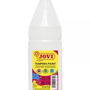jovi tempera paint tempera liquida 1000ml base agua lista para usar alto poder cubriente secado rapido excelente fluidez adherencia en multiples superficies color blanco