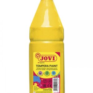 jovi tempera paint tempera liquida 1000ml base agua lista para usar alto poder cubriente secado rapido excelente rendimiento facil aplicacion color amarillo