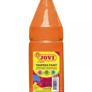 jovi tempera paint tempera liquida 1000ml base agua lista para usar alto poder cubriente secado rapido excelente rendimiento facil aplicacion color naranja