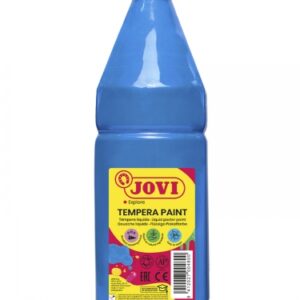 jovi tempera paint tempera liquida 1000ml base agua lista para usar alto poder cubriente secado rapido excelente rendimiento facil aplicacion color azul cyan