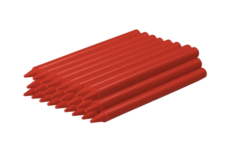 jovi plasticolor estuche de 25 ceras plasticas resistentes no manchan agradable de rayar acabado brillante mezclables duraderas color rojo