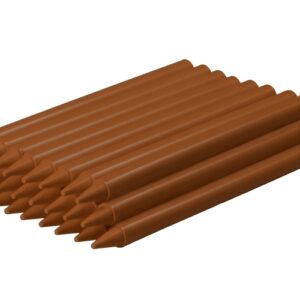 jovi plasticolor estuche de 25 ceras plasticas resistentes no manchan agradable de rayar acabado brillante color marrón
