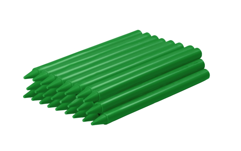 jovi plasticolor estuche de 25 ceras plasticas resistentes no manchan agradable de rayar acabado brillante gran duracion color verde