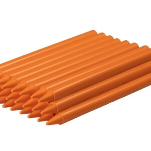 jovi plasticolor estuche de 25 ceras plasticas resistentes no manchan agradable de rayar acabado brillante gran duracion color naranja