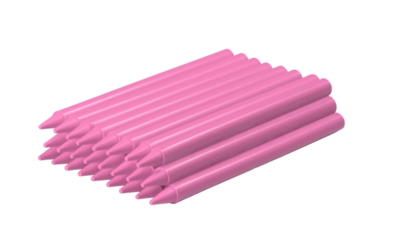 jovi plasticolor estuche de 25 ceras plasticas resistentes no manchan agradable de rayar acabado brillante gran duracion color rosa