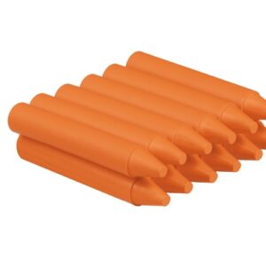 jovi estuche de 12 ceras no manchan no huelen resistentes deslizan bien faciles de afilar desarrollan motricidad fina color naranja