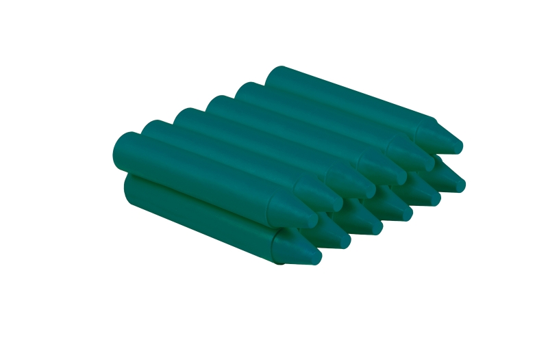 jovi estuche de 12 ceras no manchan no huelen resistentes deslizan bien faciles de afilar desarrollan motricidad fina color verde