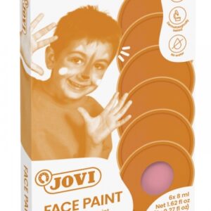 jovi estuche de 6 botes maquillaje crema hipoalergenico base grasa facil aplicacion gran cobertura 12 colores mezclables sin parabenos retiro facil color rosa