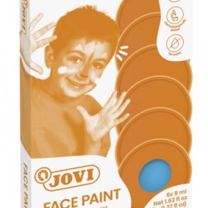 jovi estuche de 6 botes maquillaje crema hipoalergenico base grasa facil aplicacion gran cobertura sin parabenos facil de retirar color azul