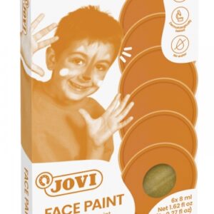 jovi estuche de maquillaje crema hipoalergenico base grasa facil aplicacion gran cobertura 12 colores mezclables sin parabenos retiro facil secado rapido color oro