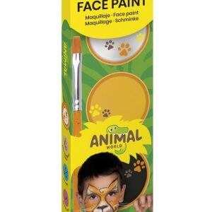 jovi animals estuche de 3 botes maquillaje crema + accesorios hipoalergenico facil aplicacion textura suave facil de eliminar color surtido